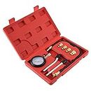 Trintion Engine Compression Test Kit Compression Tester Automotive Petrol Pressure Gauge Diagnostic Tool with Plastic Case Petrol for Vehicles and Motorcycles
