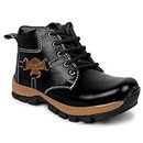 SIYA Freeplay Boots for Boys/Kids, Casual and adventure footwear for age 2 to 10 years - Black, Tan & Brown Colors