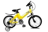 NiceC BMX Kids Bike with Dual Disc Brake for Boy and Girl 12-14-16-18 inch Training Wheels (14" Yellow)