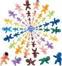 Mini Plastic Babies, 100 Pieces King Cake Baby Mini Plastic Babies Doll for Baby