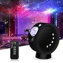 RTjoy Battery Powered Star Projector Battery Version, Black Galaxy Sky Projector with Remote Control, Night Light Projector for Adults Kids Bedroom