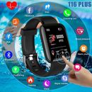 Smart Band Watch Heart Rate Blood Pressure Fitness Tracker Health Monitor US