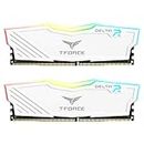 TeamGroup Delta RGB 32GB (2x16GB) DDR4 RAM Upto 3200MHz Desktop Gaming Memory with One-Click Overclocking - (2x16GB, White)