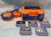 VTECH VSMILE. TV LEARNING SYSTEM - CONSOLE +   1 CONTROLLER + 5 GAMES -