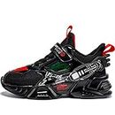 Children's Sports Shoes Boys' Basketball Shoes Sports Running Shoes Black2 UK