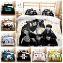 Gift Bed Set BTS Bangtan Boys Quilt Duvet Cover Single Double Queen King Size AU