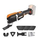 WORX WX696.9 Sonicrafter Cordless Oscillating Multi-Tool, Power Share, Variable Speed with Accessories, 18V (20V Max)