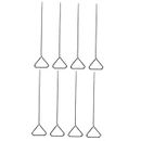 SOLUSTRE 8 Pcs Stainless Steel Coating Rod Laboratory Tool Accessories Accesorios para Celulares Lab Supplies Spreader Spreading Bar Laboratory Accessories Reusable Inoculating Cell Spatula