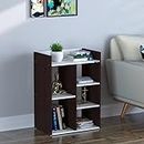 Redwud Skyla Engineered Wood Bed Side Table/Sofa Side Table/End Table/Books Storage Organizer/Corner Table/Corner Stand for Living Room (Matte Finish) (Wenge/White)