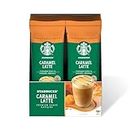 Starbuck's Caramel latte With Coffee, Deliciously Buttery Caramel Flavour, 23g X 10 Sachets Box Medium Roast
