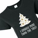 Sparkle Christmas Tree Women's T-Shirt - Large, Christmas, Apparel Accessories,
