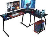 58" Computer Gaming Laptop Table L Shaped Desk Workstation Home Office Desk