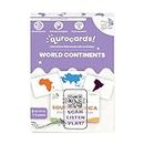 My Little Genie Flash Cards World Continents (Set of 1) - 7 Quro Cards for Age Group of (1Year - 6Years) | Smart Learning & Educational Toys for Kids Early Brain Development