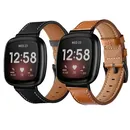 Leder armband für Fitbit Versa 3 4 Sense 2 Band Echt leder Smart Watch Armband Ersatz Handgelenk