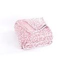 Pleasant Boulevard | Leopard Throw Blanket Fleece, Premium Lightweight Cozy Warm Plush Microfiber Bedspread for Couch Sofa and Bed (Pink, Twin (60 x 80 inches))