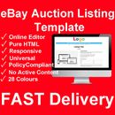Modello asta inserzione personalizzato eBay generatore HTML Web TagBot design mobile