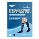 Amazon Basic Care Medical Compression Flight & Travel Socks Black 3-6/35-39