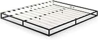 Cadre de lit plateforme en métal 15 cm Joseph ZINUS | Sommier | Support à lattes en bois | Rangement sous le lit | 160 x 200 cm | Noir