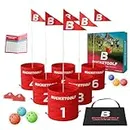 Bucket Golf The Ultimate Backyard Golf Game for Kids and Adults - Portable 6 Hole Golf Course Play Outdoor, Lawn, Park, Beach, Yard