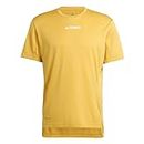 adidas Mens MT TEE Shirt, PRELOVED Yellow, Large US