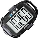 3DFitBud Simple Step Counter Walking 3D Pedometer with Clip and Lanyard, A420S (Black with Clip)