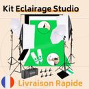 Kit Eclairage Studio Photo Photographie Produit Ecran Vert Video Stream Toile 
