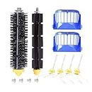 Accessory for iRobot Roomba 600 610 620 630 645 650 655 660 680 500 Series Model 595 Replacement Kit Replenishment Parts Set Filter Side Brush Bristle Flexible