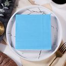 20pcs/pack, Sky Blue Party Napkins (6.5*6.5inch), Wedding Birthday Party Simple Party Tableware Napkins, Party Table Disposable Supplies, Hotel Restaurant Bar Applicable