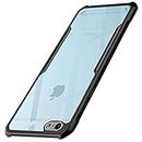 WOW IMAGINE Polycarbonate Shock Proof Clear Protective Back Case Compatible for iPhone 6 / 6s - AirEDGE Technology 360 Degree Camera Protection Back Case Mobile Cover for Apple iPhone 6 / 6s - Black