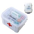 shrxy Trousse de Premiers Soins Portable Medical Multifunctional Pharmacie Large Medicine Storage Organizer for Home, Travel, Camping, Office and The Workplace