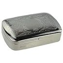 GTR-Prestige Giftware Smoking Accessories TI3350-1oz Tobacco Tin With Paper Holder With Paisley Design