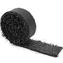 Rubber Mulch Mat 120“ x 4.5“ Recycled Rubber Mulch,Versatile Rubber Mulch Roll for Natural-Looking Walkways, Landscaping Outdoor