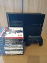 Sony PlayStation 4 500GB Console Bundle Controller 12 Games PS4 BLACK