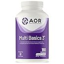 AOR - Multi Basics 3 309mg, 180 Capsules - Essential Minerals Supplement and Multi Vitamins Supplements for Adults - Daily Multivitamin Adult Men and Women - Multivitamin and Multimineral