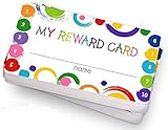 Reward Punch Cards (Pack of 100) Behavior Incentive Awards for Classroom Business Kids Behavior Students Teachers, 2 x 3 inches