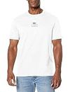 Lacoste Men's Short Sleeve Crew Neck Minimal Croc T-Shirt, Blanc, Medium