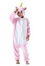 ATOZ Onesies for Kids, Animal Pajamas Halloween Cosplay Costume for Girls Boys, Pink Unicorn, 4-5T