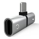 Adattatore 2 in 1 doppio caricabatterie audio splitter cuffie per iPhone 14 13 12 11 X Pro