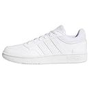 adidas Damen Hoops 3.0 Low Sneakers, Ftwr White/Ftwr White/Dash Grey, 39 1/3 EU