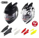1 Pair Motorcycle Helmet Horns Self Adhesive Helmet Accessories Ornaments Decor