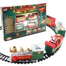 Electric Christmas Train Set Tree Surround Track with Music Light Santa Claus