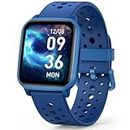 Butele Kids Smart Watch for Girls Boys, Game Smart Watch Gifts for 6-16 Years Old with Sleep Mode 20 Sports Modes 5 Games Pedometer Birthday Gift for Boys Girls(Blue)