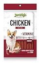JerHigh Fully Digestible Healthy Snack & Training Treat Human Grade High Protein Chicken with Chicken Flavour 100g + 20% Extra (Pack of 4) - DogsNCats