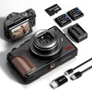 Digital Camera 4K 16X 56MP Flip Screen Autofocus Camcorder for YouTube Beginner