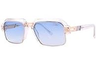 Cazal 6020 065 Sunglasses Men's Crystal/Gold Full Rim Rectangle Shape 56mm