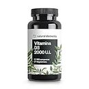 Vitamina D3 2000 U.I. – 365 compresse – per le ossa e il sistema immunitario – Integratore Vitamina D – ad alto dosaggio, senza additivi inutili – prodotto e testato in laboratorio in Germania