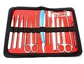 Forgesy Dissection Set Made For Stainless steel Use Medical Students Biology, Anatomy, Veterinary Set Of 14 Instruments