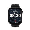 Turet Taffy 4G Smart Watches for Kids Girls & Boys, Live Tracker GPS Watch with Sim Support, Voice & Video Call, SOS, HD Camera, Alarm, Waterproof, Long Battery and Slim Design (Black)