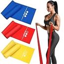 Haquno 3 Pack Exercise Resistance Bands Set with 3 Resistance Levels-1.8M Exercise Bands Resistance for Women and Man,Ideal for Strength Training, Yoga, Pilates3