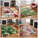 Tropical Living Room Rug Floral Area Rug Small Large Nature Bedroom Carpet Mat
